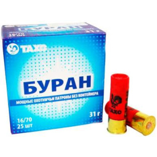 Патрони ТАХО "Буран" 20/70 №9 (28гр) б/к фото