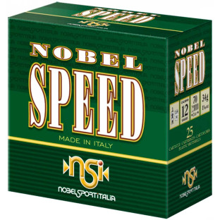 Патрон Nobel Speed кал. 12/70 дробь №0, навеска 34 гр фото