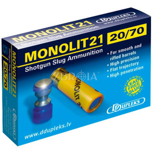 Кульовий патрон D Dupleks Monolit 21 кал. 20/70 маса 19.5 гр фото