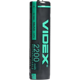 Аккумулятор Videx 18650-P Li-Ion 2200mAh с защитой фото