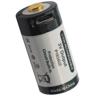 Акумуляторна батарея KeepPower RCR 123 micro USB 1000 mah (2 шт/компл) фото