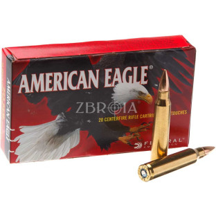 Патрон Federal American Eagle кал. 223 Rem куля JSP, маса 4.02 гр/62 гран фото