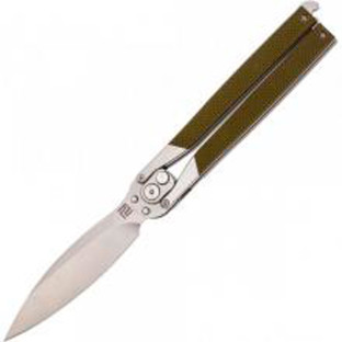 Ніж Artisan Kinetic Balisong Green фото