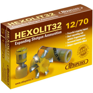 Кульовий патрон D Dupleks Hexolit 32 кал. 12/70 маса 32 гр фото