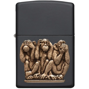 Запальничка ZIPPO 29409 THREE MONKEYS фото