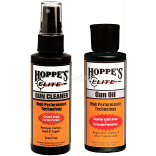 Комплект: Hoppe's Elite Gun Oil + Gun Cleaner, 2x60 мл фото