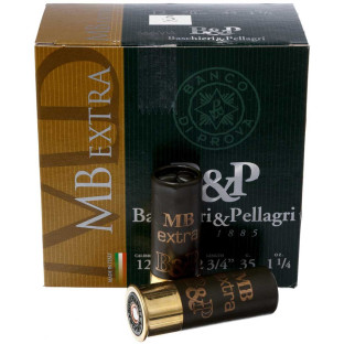Патрон B&P MB Extra кал. 12/70 дріб №5, навіска 35 гр фото