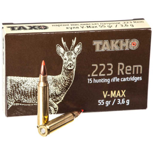 Патрон ТАХО кал. 223 Rem V-Max фото