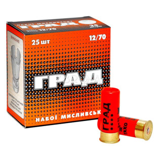 Патрон ТАХО Град кал. 12/70 дріб №9 навіска 32 гр фото