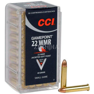 Патрон CCI GamePoint кал. 22 WMR куля JSP, маса 2.59 гр/40 гран фото