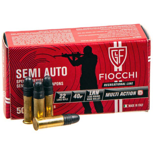 Патрон Fiocchi Semi Auto кал. 22 LR куля LRN, маса 2.59 гр/40 гран фото