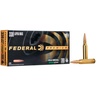Патрон Federal Gold Medal кал. 338 Lapua Magnum куля Sierra MatchKing BTHP, вага 19.4 гр/300 гран фото