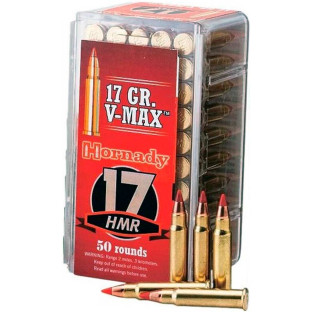 Патрон Hornady Varmint Express кал. 17 HMR куля V-Max, маса 1.1 гр/17 гран фото