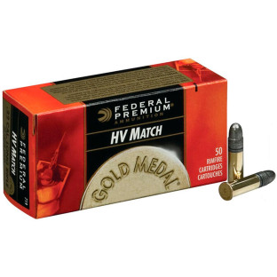 Патрон Federal Gold Medal кал. 22 LR куля LRN, маса 2.59 гр/40 гран фото