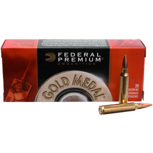 Патрон Federal Gold Medal кал. 223 Rem пуля Sierra MatchKing BTHP, масса 4.47 гр/69 гран фото