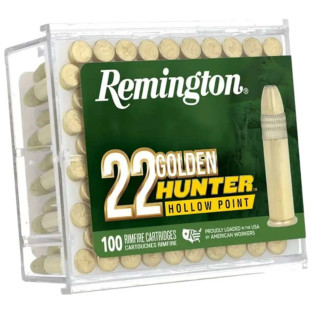 Патрон Remington Golden Hunter кал. 22LR куля Plated HP, маса 2.6 г/40 гран фото