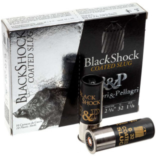Патрон B&P Big Game Palla Black Shock кал. 12/70 масса 32 гр фото