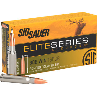 Патрон Sig Sauer Elite Series Accubond кал. 308 WIN куля BPT, маса 10,69 гр/165 гран фото