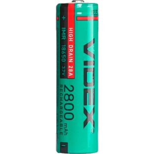 Аккумулятор VIDEX Li-Ion 18650 2800mAh (высокого тока) фото