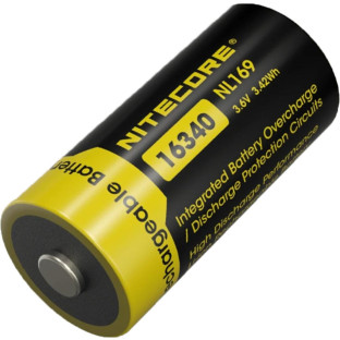 Акумулятор літієвий Nitecore NL169 CR123A 3.6V (950mAh) фото
