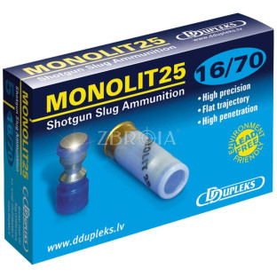 Кульовий патрон D Dupleks Monolit 25 кал. 16/70 маса 25 гр фото