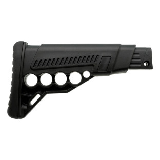 Телескопический приклад DLG Tactical TBS Utility (DLG-081) для помповых ружей Remington, Mossberg, Maverick (черный) с патронташем фото