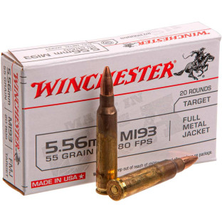 Патрон Winchester кал. 223 Rem куля FMJ, маса 3.56 гр/55 гран фото