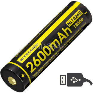 Акумулятор літієвий Nitecore NL1826R фото