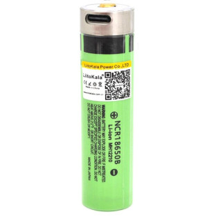 Акумулятор LiitoKala Lii-USB-34B 18650 3400mah фото