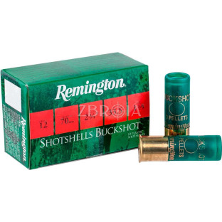 Патрон Remington Buckshot кал. 12/70 картеч №11/0 (8.6 мм), навіска 33.5 гр фото