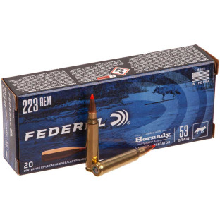 Патрон Federal  Varmint&Predator кал. 223 Rem куля Hornady V-Max, маса 3.43 гр/53 гран фото