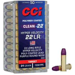 Патрон CCI Clean Hyper Velocity кал. 22 LR, масса 2.01 гр/31 гран фото
