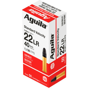 Патрон Aguila Standard Velocity кал. 22 LR куля CPSP, маса 2.59 г/40 гран фото