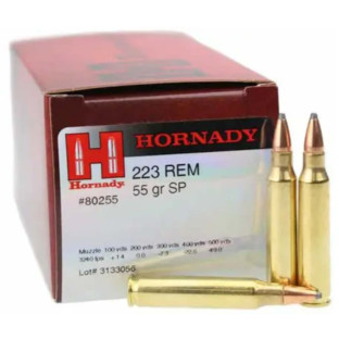 Патрон Hornady кал .223 Rem куля SP, маса 3,56 г/55 гран фото