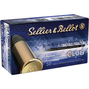 Патрон Sellier & Bellot Club кал. 22 LR пуля LRN, масса 2.6 г/40 гран фото