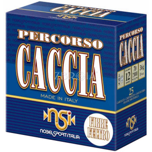 Патрон Nobel Percorso Caccia кал. 12/70 дріб №4/0, навіска 36 гр фото