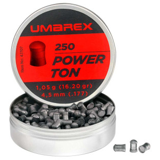 Пульки Umarex Power Ton (4.5 мм, 1.05 г, 250 шт) фото