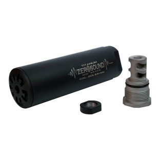 Глушник Zero Sound TITANium Mini Brake кал. 223 - 6,5 Creedmoor. Різьба 1/2"-28 UNEF фото