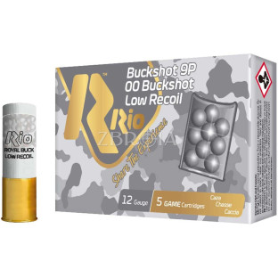 Патрон RIO Royal Buck 9P NEW Low Recoil кал. 12/70 картеч 8.38 мм, навіска 34 гр фото