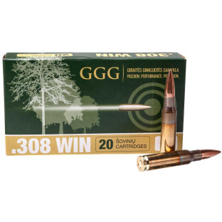 Патрон GGG кал. 308 Win куля Sierra MatchKing HPBT, маса 12.31 гр/190 гран фото