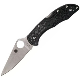Нож складной Spyderco Delica 4 Flat Ground Black фото