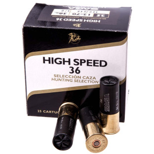 Патрон SAGA High Speed кал. 12/70 дріб №6, навіска 36 г фото