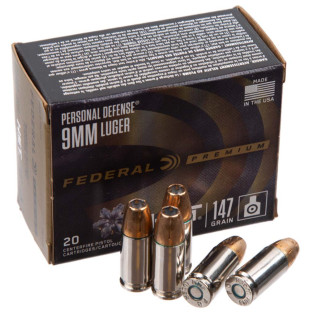 Патрон Federal кал. 9 мм Luger (9х19) куля HST JHP, маса 9,53 г/147 гран фото
