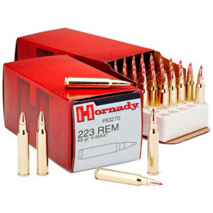 Патрон Hornady Varmint Express кал. 223 Rem куля V-Max, маса 3.56 гр/55 гран фото
