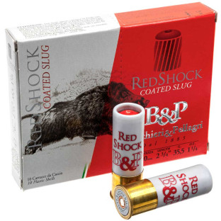 Патрон B&P Big Game Palla Red Shock кал. 12/70 маса 35.5 гр фото