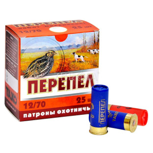 Патрон ТАХО Перепел кал. 12/70 дробь №9 навеска 24 гр фото