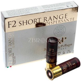 Патрон B&P F2 Short Range Dispersante кал. 12/70 дріб №9.5, навіска 36 гр фото