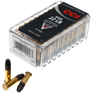 Патрон CCI SGB кал. 22 LR куля LFN, маса 2.6 гр/40 гран фото