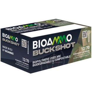 Патрон BioAmmo кал. 12/70 картеч 8.65 мм, навіска 21 гр фото