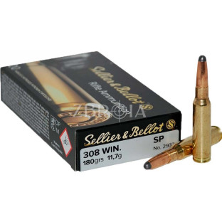 Патрон Sellier & Bellot кал. 308 Win куля SP, маса 11.7 гр/180 гран (уп. 50 шт) фото